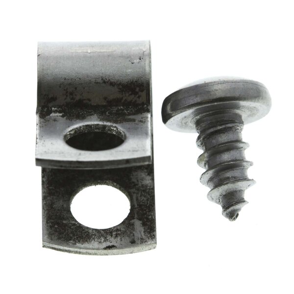 A close-up of a Blodgett 20353 clip screw and nut.