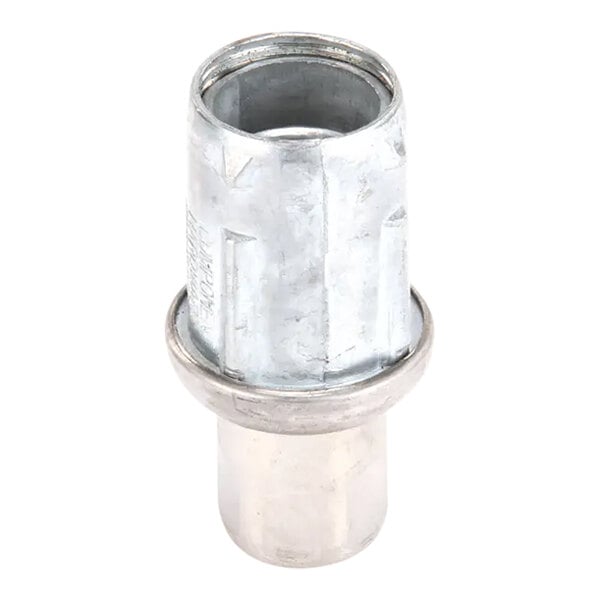 An Imperial metal adjustable foot with a threaded metal nut.