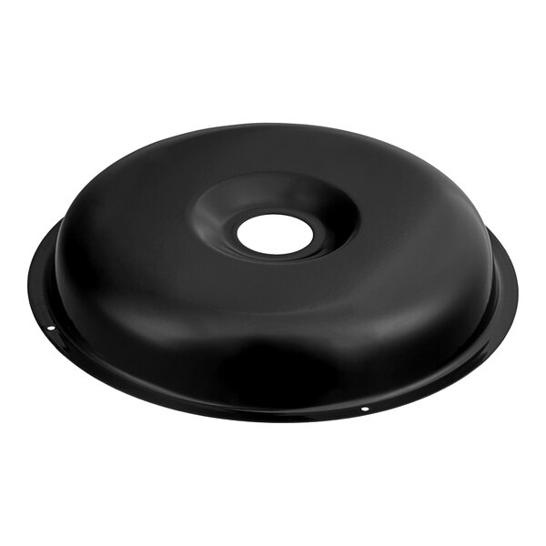 A black plastic US Range reflector pan with a hole in the center.