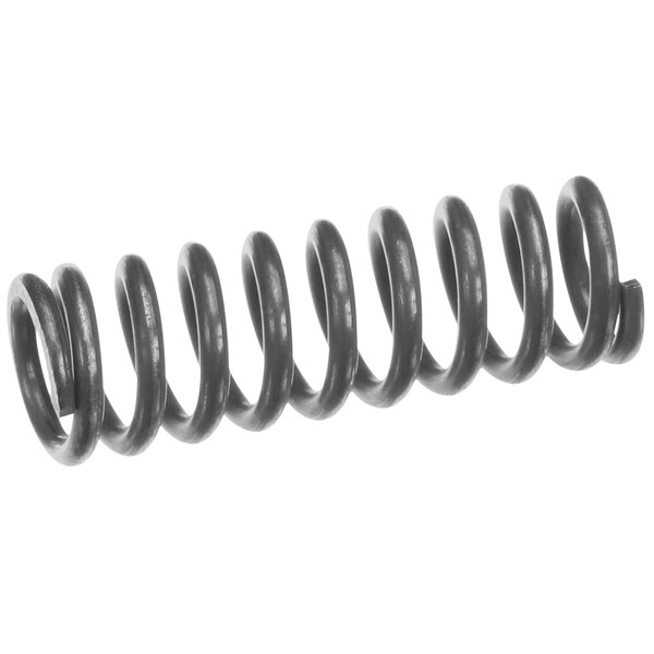A close-up of a black coil.