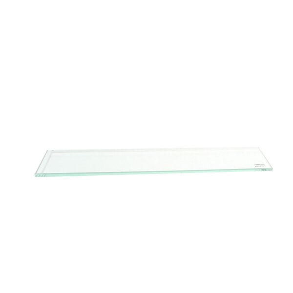 a glass shelf on a white background