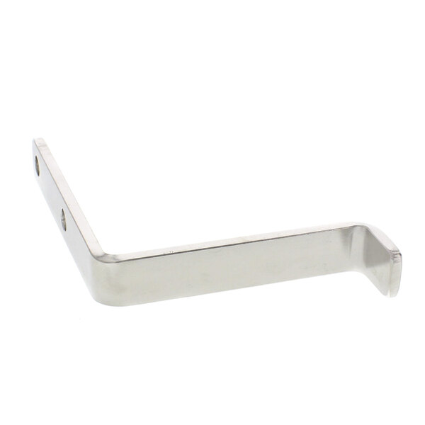 A silver metal Bizerba shelf bracket.