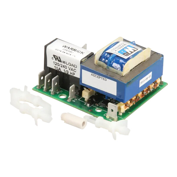 A Southbend 3974-2 level control electronic circuit board with attached components and connectors.