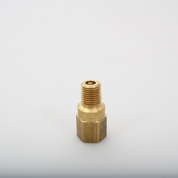 A brass threaded Cleveland valve fitting.
