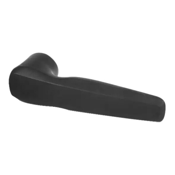 A black plastic Rational door handle on a white background.