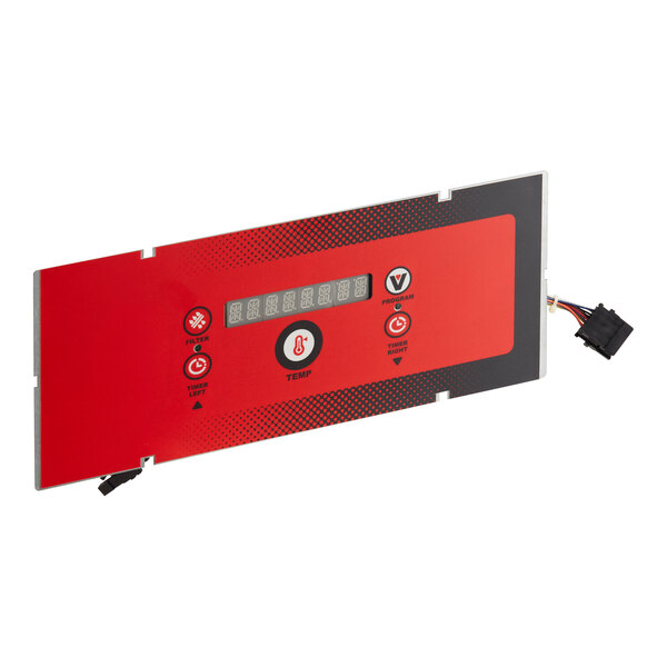 A red and black Vulcan control board with a red rectangular overlay.