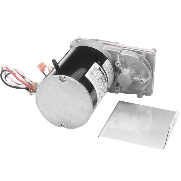 A Servend 115V motor with a metal and plastic cover.