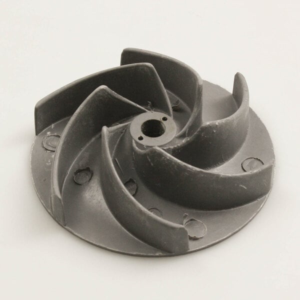 A grey plastic Jet Tech 40260 impeller with holes on a white background.