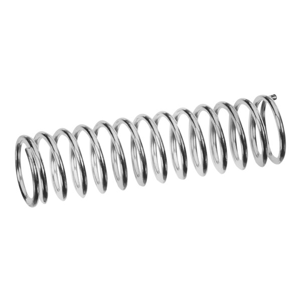 A Crown Steam metal spring on a white background.