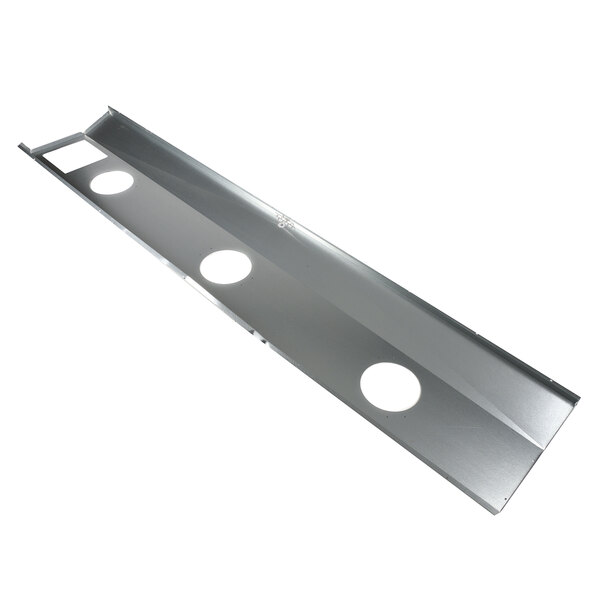 a metal plate with holes