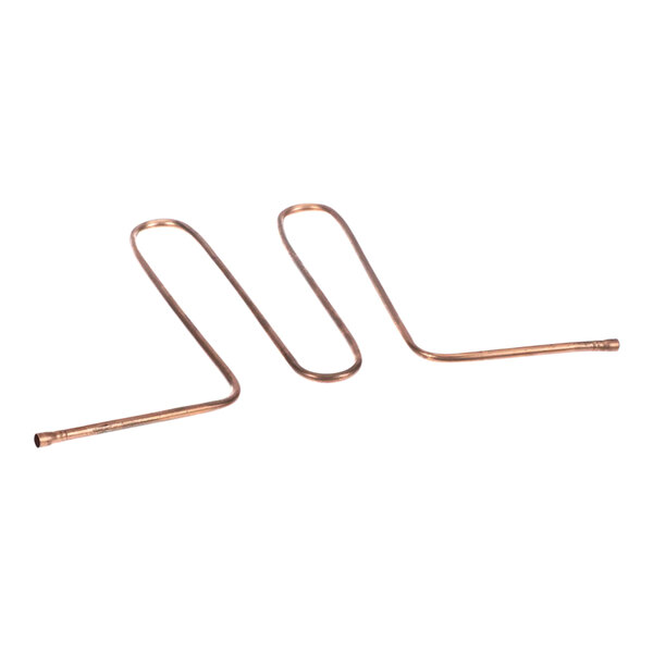 A Beverage-Air copper discharge tube on a white background.