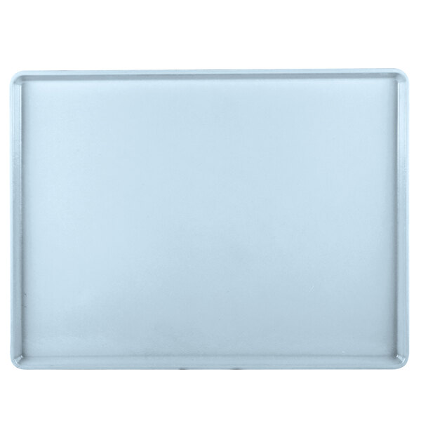 A white rectangular tray with a white border.