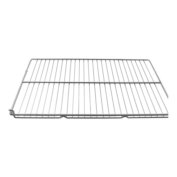 A Blodgett metal oven rack with a grid on it.