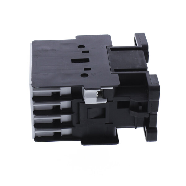 A black plastic Jackson contactor with two wires.