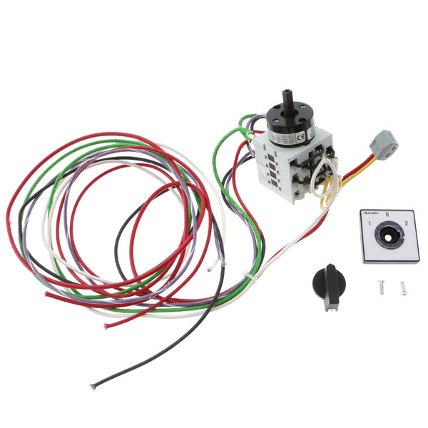 A NU-VU switch with wires and a motor.