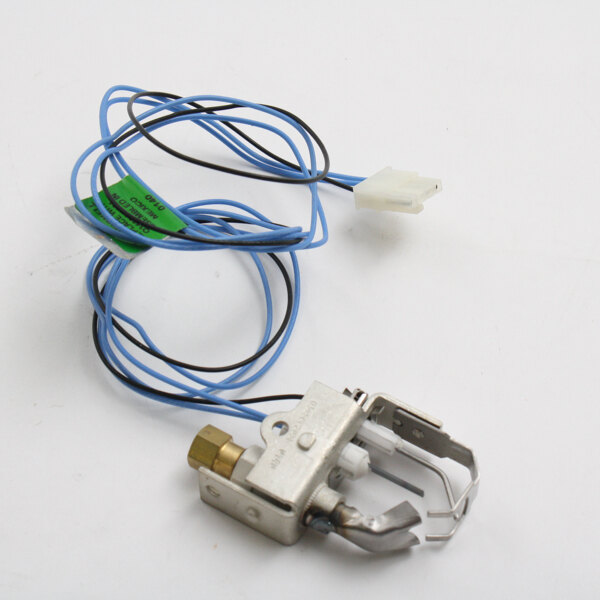 A Marshall Air 502550 pilot assembly, a small metal device with blue wires.