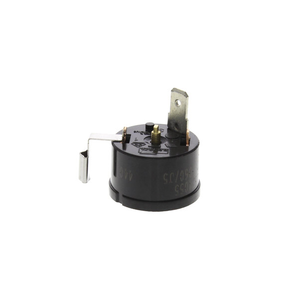 A black Glastender overload device with a metal handle.