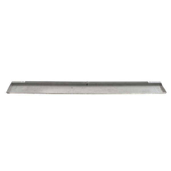 a metal rectangular object with a white background