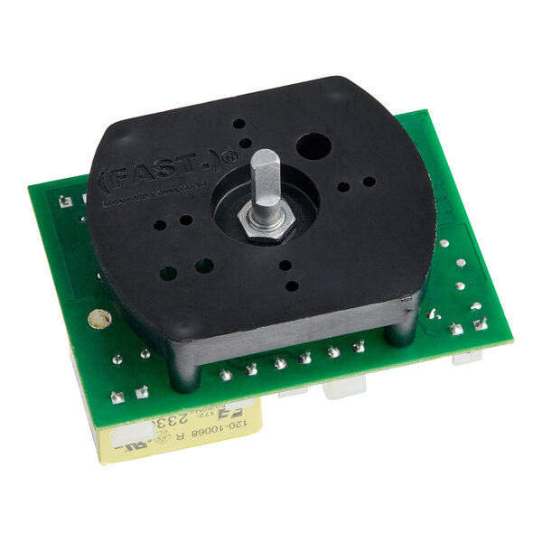 A Blodgett 57372 Temp Control, a small black and green electronic device.