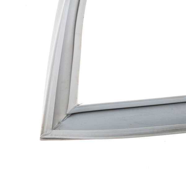 A white Victory refrigeration gasket with a silver metal frame.