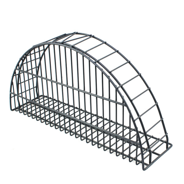 A metal Perlick glass rack with a handle.