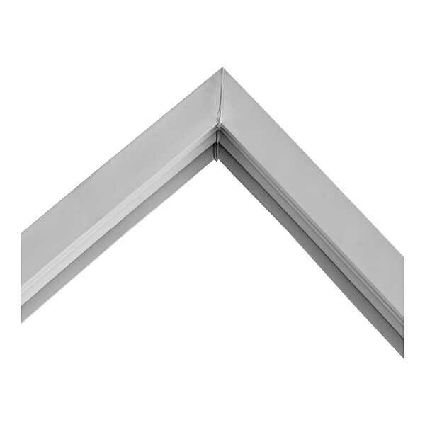 A close-up of a white corner of a Cres Cor gasket.