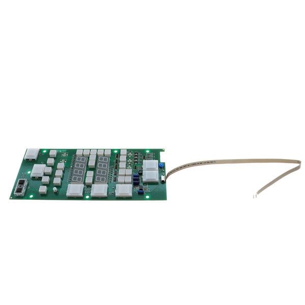 A green Electrolux interface board with wires.