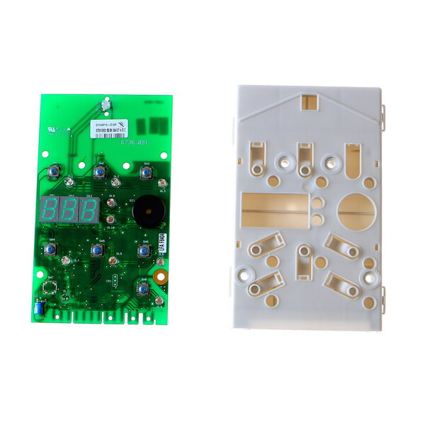 An Electrolux interface board with a green and white circuit board.