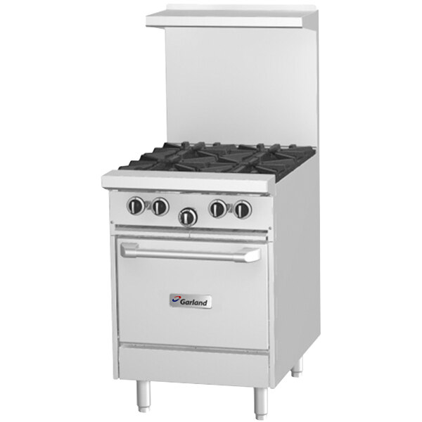 Garland G24 G24l Natural Gas 24 Range With Griddle And Garland G24 G24l Natural Gas 24 Range