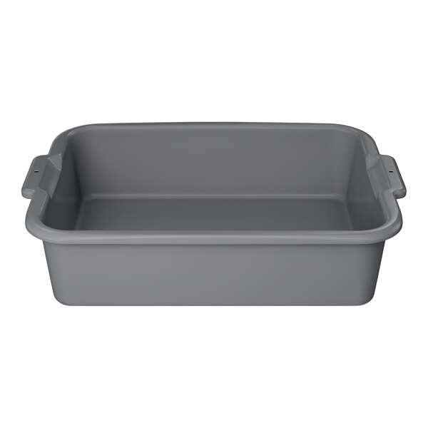 Vollrath 52621 Signature 20" x 17" x 5" Gray High Density Polyethylene Bus Tub