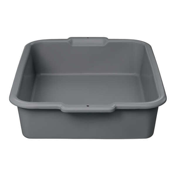 Vollrath 52621 Signature 20" x 17" x 5" Gray High Density Polyethylene Bus Tub