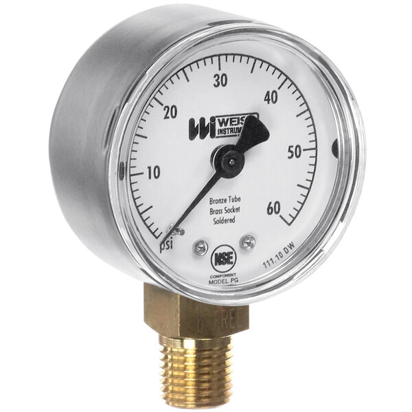 A close-up of a Jet Tech 2" pressure gauge.