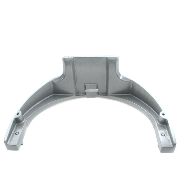 A gray metal Univex bowl support with holes.