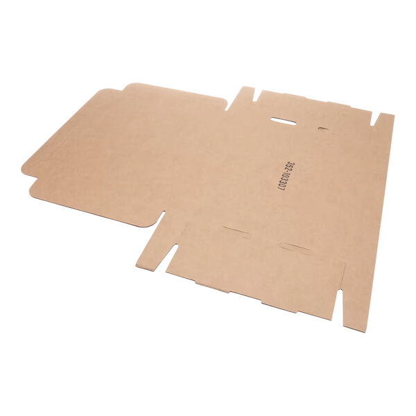 A TurboChef cardboard box with cut out sides and a lid on top.