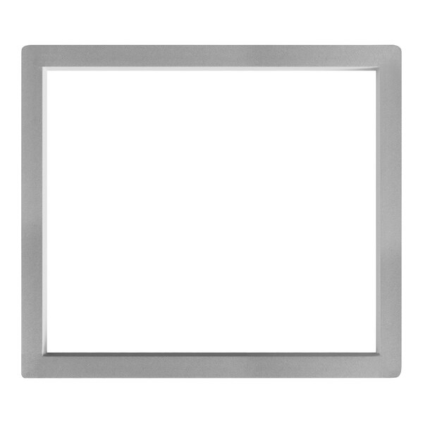 A white rectangular gasket with four rounded corners.