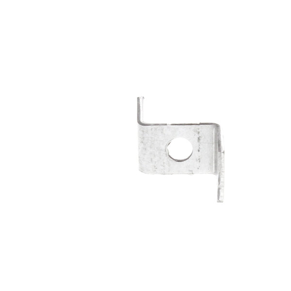 A metal piece with a hole in it.