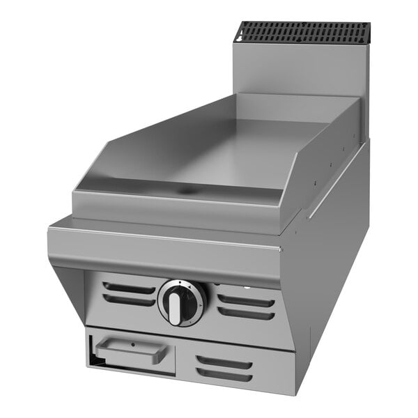 Garland M12T-8 Master Series Natural Gas 12" Modular Griddle Attachment with Thermostatic Controls - 22,000 BTU