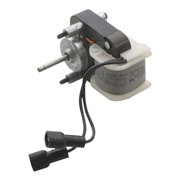 A Southbend evaporator motor with wires and a wire harness.