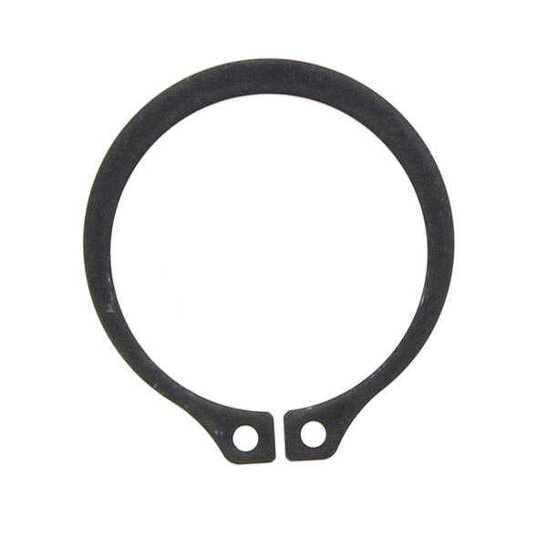 a black circle with two holes