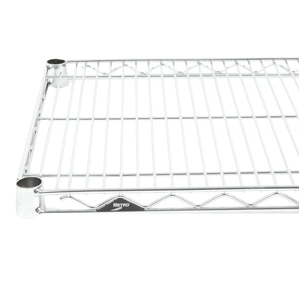 A Metro stainless steel wire shelf.