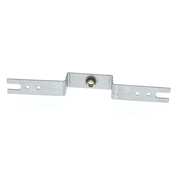 a metal plate with a hole in it