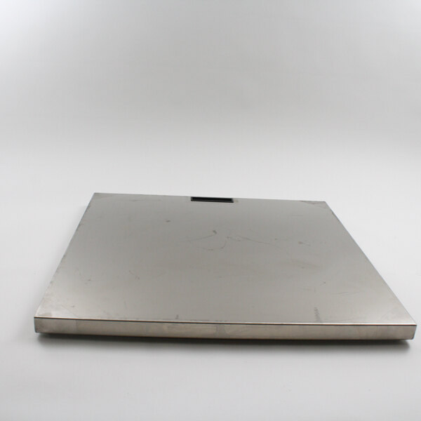 A stainless steel Franke LH hinged door on a white background.