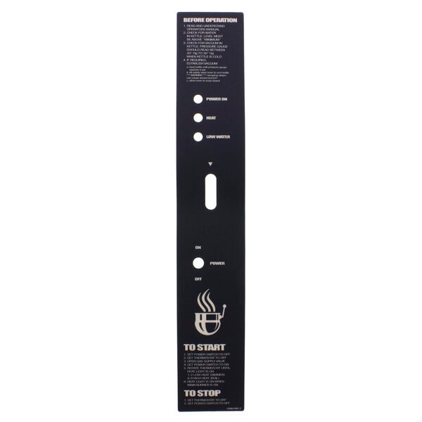A black rectangular Groen label insert with white text.