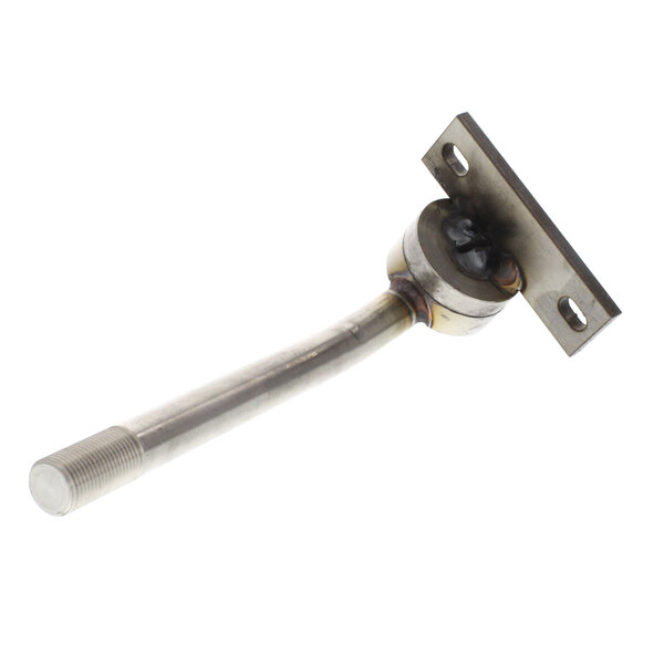 A stainless steel Southbend metal rod handle with a screw.