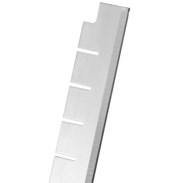 A white metal Nemco 1/4" square cut blade.
