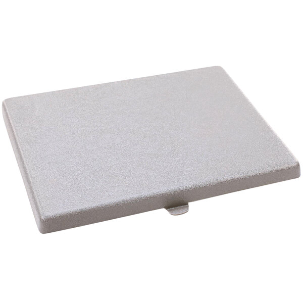 A small white rectangular metal box with a clip.