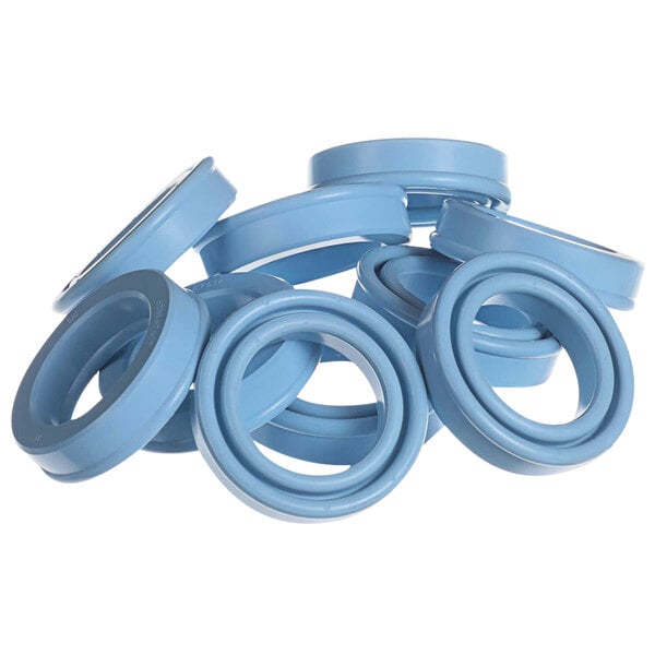 a close-up of a blue tube