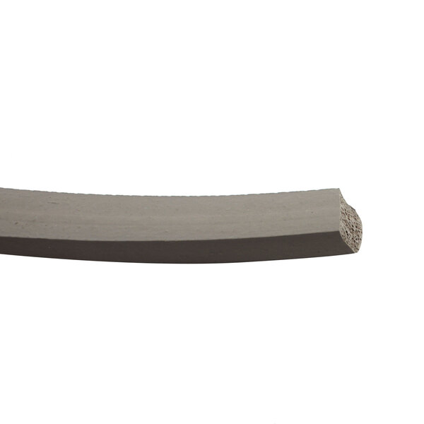 A close-up of a grey rubber door gasket.