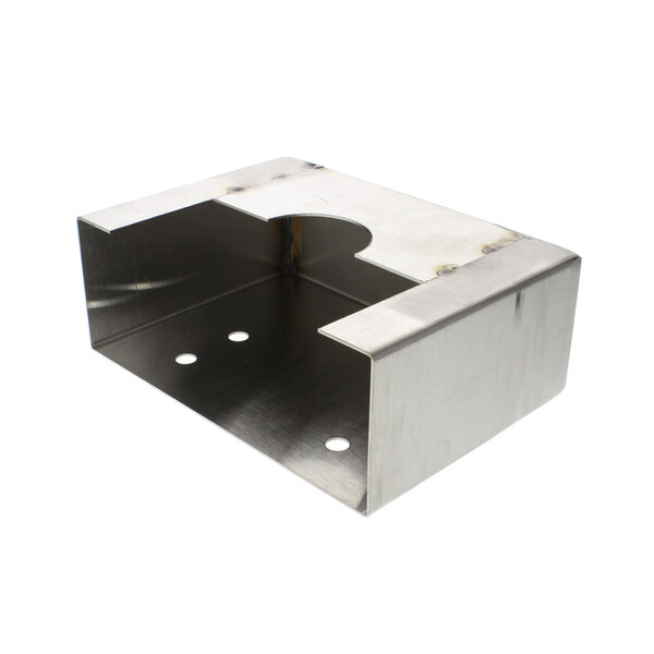 A Groen metal box with holes on the side.