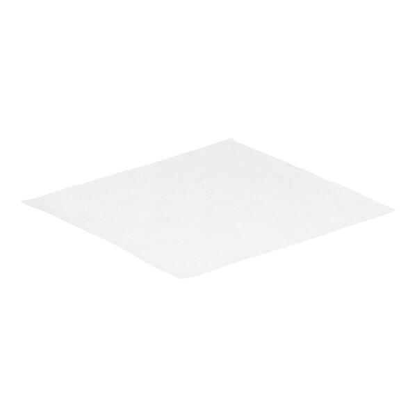A single white, square-shaped cloth or towel is shown against a plain background.